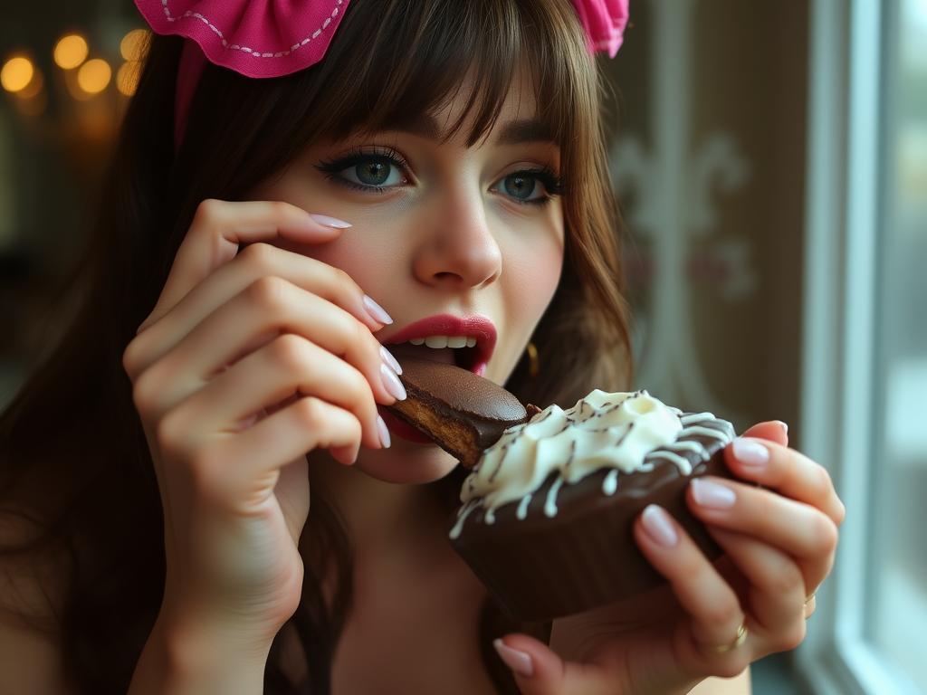 HOT_GIRL_EATING_CHOCLETE