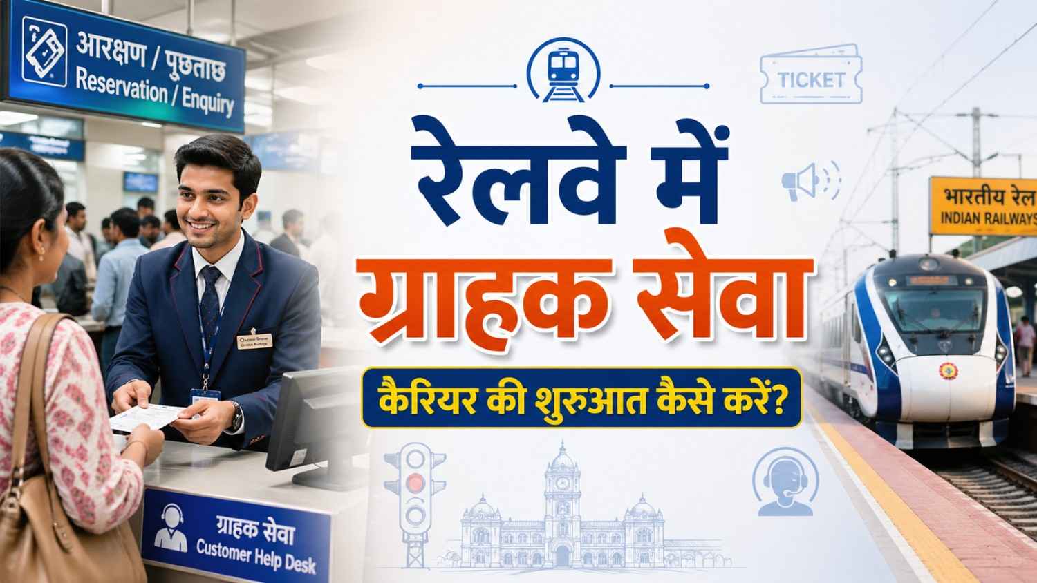 railway customer service career guide india railway job banner
