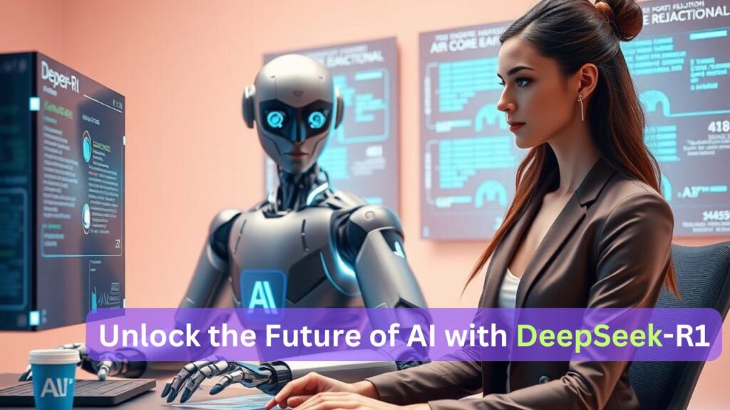 "DeepSeek-R1 AI robot with a revolution in math, coding, and natural language reasoning for the future!"