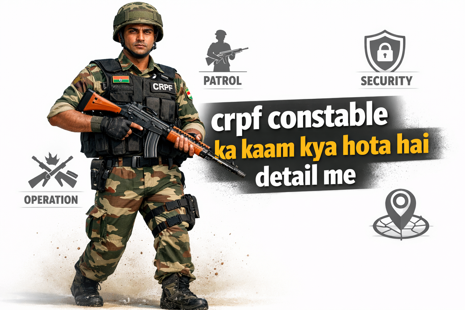 crpf constable ka kaam kya hota hai detail me patrol duty real image