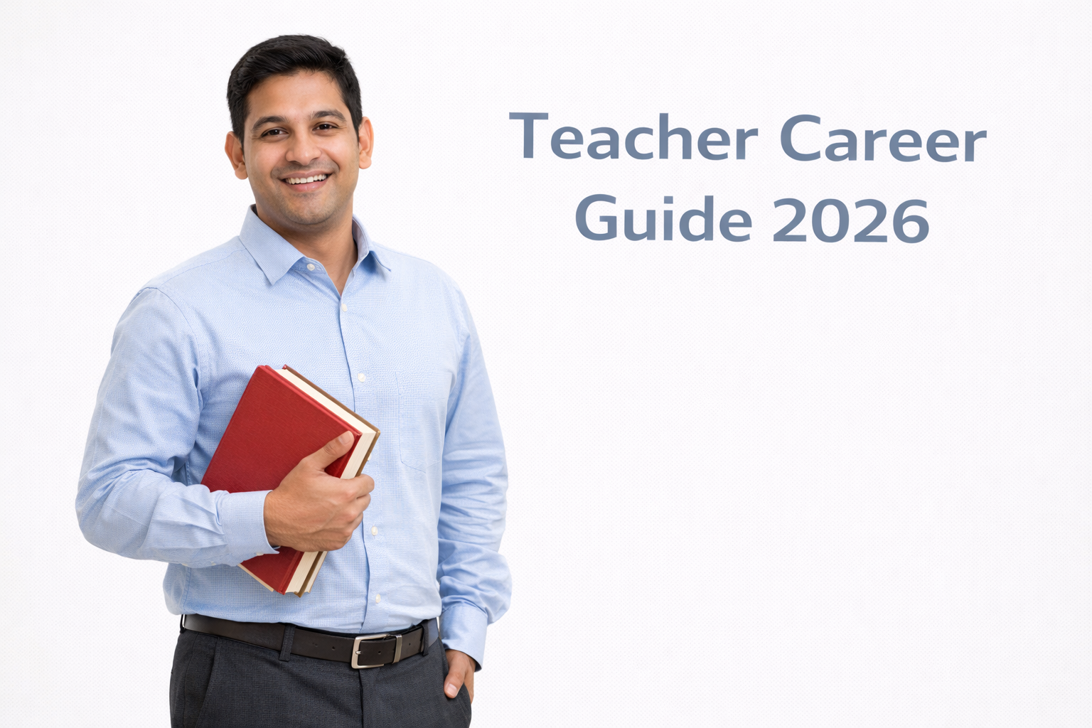 Teacher career guide 2026 successful teacher with books