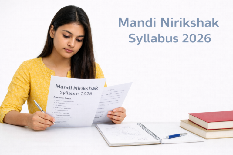 mandi nirikshak syllabus 2026 female student