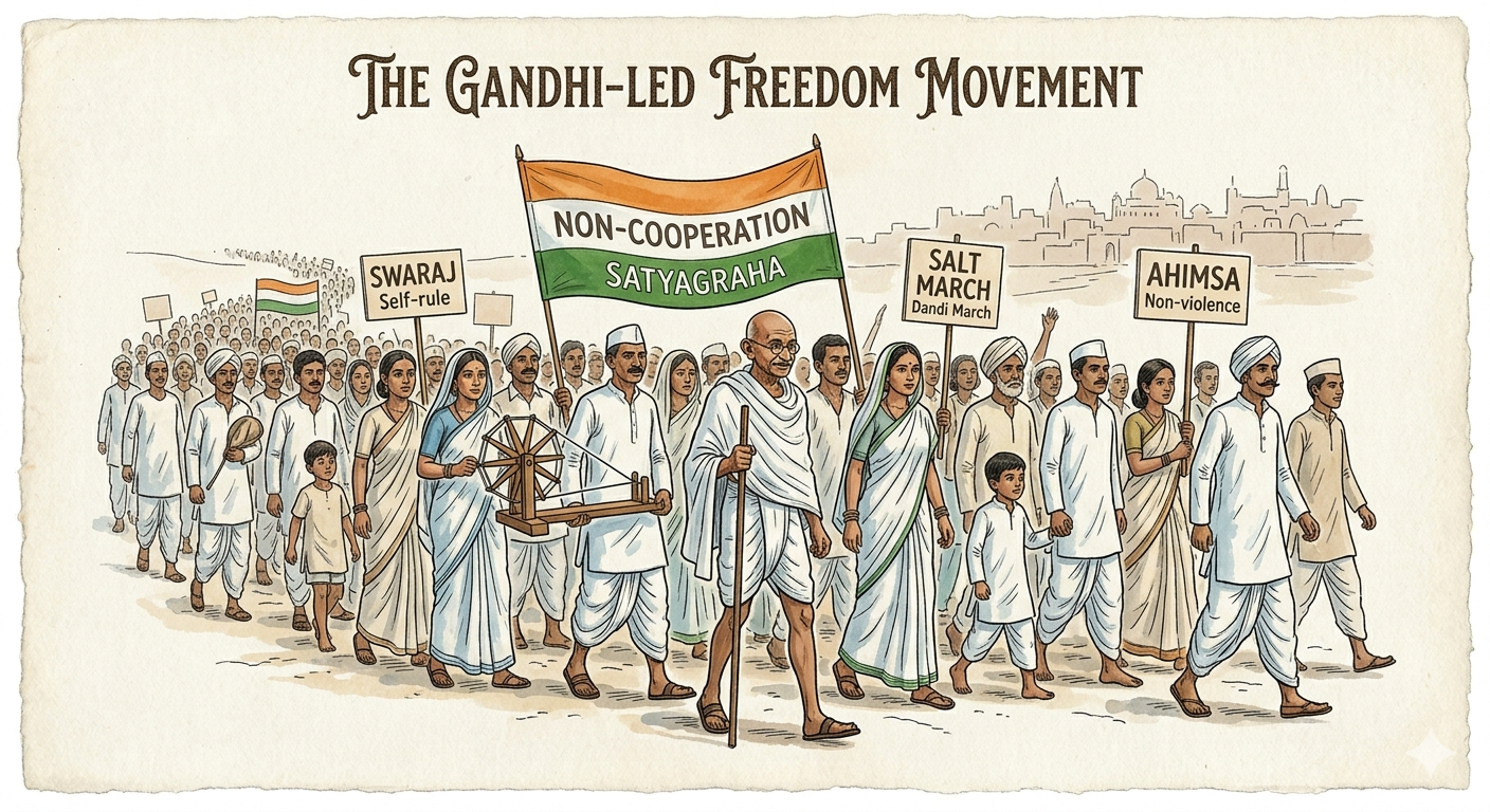 Bhartiya Swatantrata Sangram Gandhi movement
